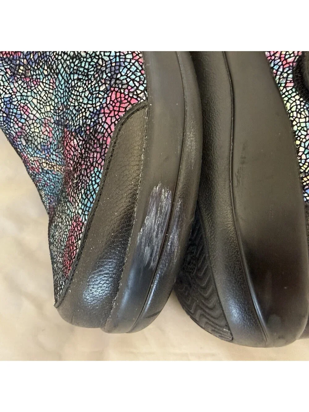 Alegria Paityn Slip-On Shoes Size 8 Copacetic Glitter Multi Loafers Pro Walking